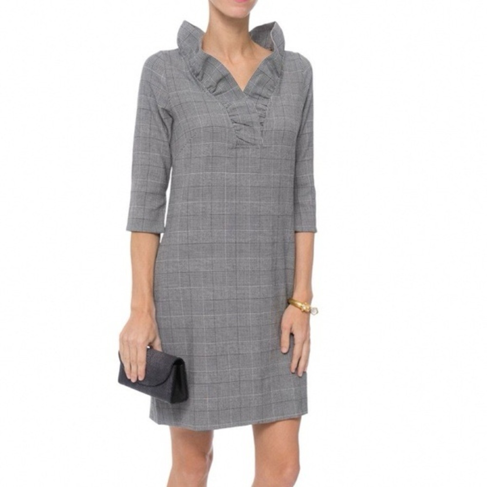 Gretchen Scott‎ Jersey Ruffneck Dress - Small